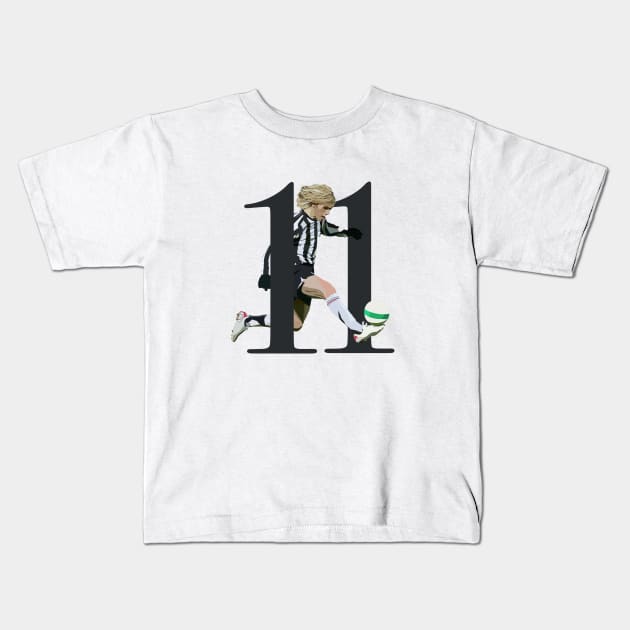 Pavel Nedved 11 Kids T-Shirt by Webbed Toe Design's